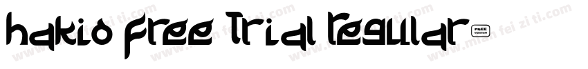 Hakio Free Trial Regular字体转换
